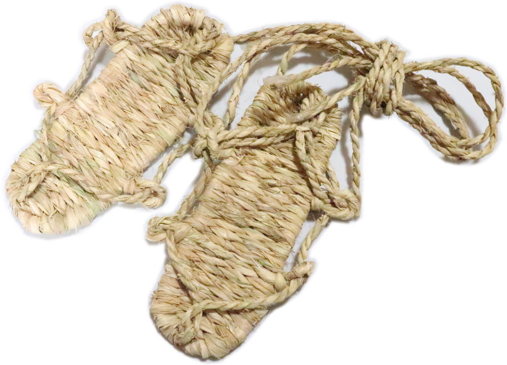 わらじS　股旅　旅姿　日本製【踊り用小道具】ワラジ　草鞋　仮装・演劇・コスプレ・ハロウィン・コント・コスチューム　和装 日本製