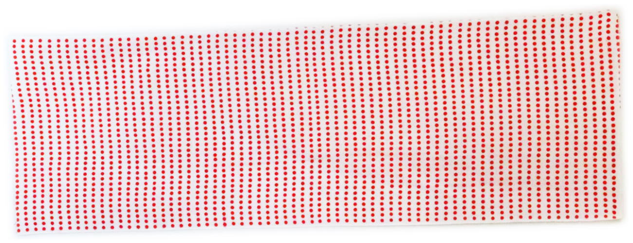 【2枚までメール便OK】綿手拭　豆絞り　赤　105cm　踊り手拭 　綿　【4枚までゆうパケットOK】【日本舞踊・舞台・ステージ・カラオケ・よさこい】手拭　てぬぐい　手拭い　ドット　水玉(3)