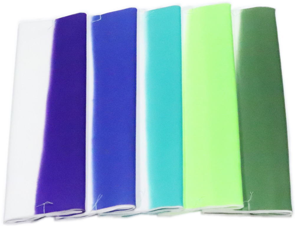 ぼかし八掛　柿　長尺　胴抜　ポリエステル　5.7m　静電気防止加工　裾引き用【メール便OK1枚まで】国..