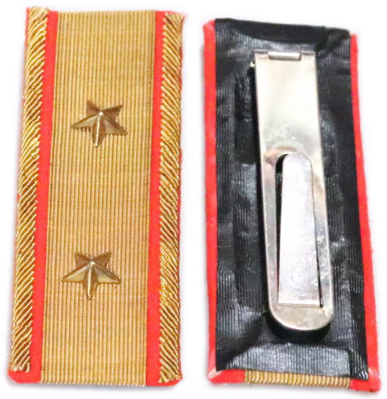 旧日本軍　陸軍　肩章　将官　中将　階級章【メール便発送OK】コスプレ　撮影　時代劇