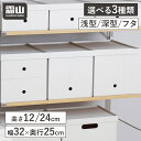 ファイルボックス ワイド 単品 浅型 深型 フタ 12cm 24cm 蓋 ふた 積み重ね ファイル A4サイズ 32cm 25cm ボックス 収納ケース 生活用...