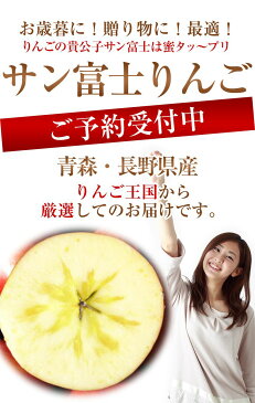 青森・長野産サンフジりんご約5K化粧箱【お歳暮・贈答用に】⇒送料無料12月初旬より予定