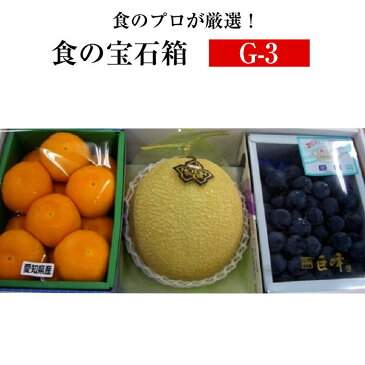 食の宝石箱【G-3】フルーツ3商品セット⇒送料無料【お中元・お歳暮・贈答用に】《果物 詰め合わせ》《フルーツ 盛り合わせ 》《法事 お供え 》