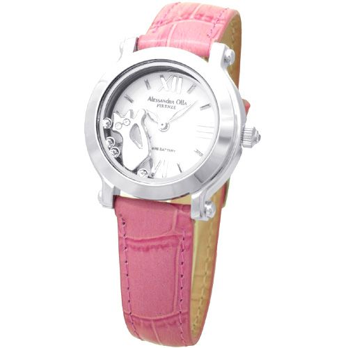 アレサンドラオーラ 腕時計（レディース） Alessandra Olla/アレサンドラオーラ 腕時計 AO-3100ML　ねこピンク 【送料・代引き手数料無料】
