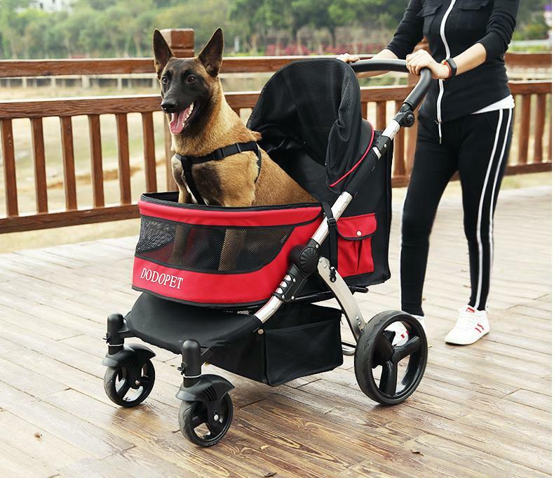 中大型犬・猫専用.ペットカート 犬用ベビーカー 犬 カート 猫 バギー 猫犬兼用 耐...