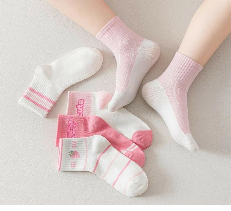Rakuten - 靴下 5足セット ソックス ハイソックス キッズ 男の子 女の子 ベビー 保育園 幼稚園 小学生11〜23cm 子供服 おしゃれ かわ