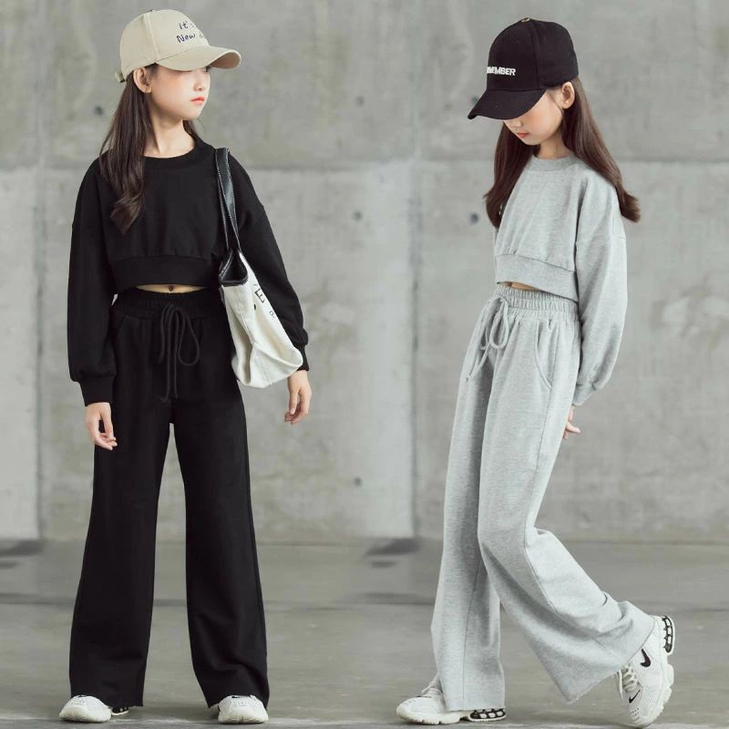 トレーナー プルオーバー 子供服 女の子 ゆったり 子供服 パーカー ジャージ ロングパンツ ワイドパンツ 長ズボン 長袖