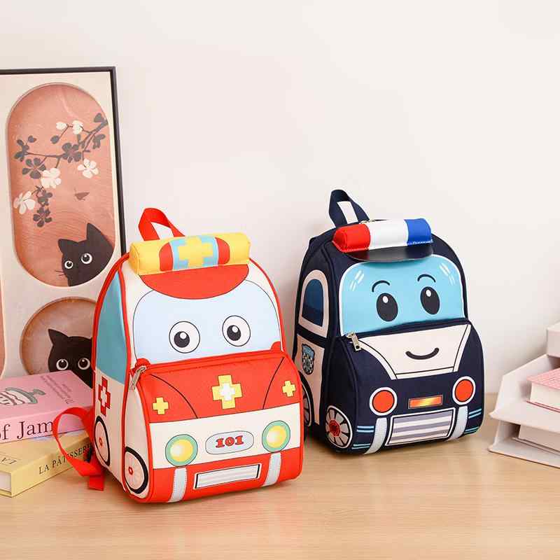 Rakuten - キッズ 男の子 女の子 幼稚園 警官 車柄 オックスフォード布 通園 遠足 かわいい 習い事 塾