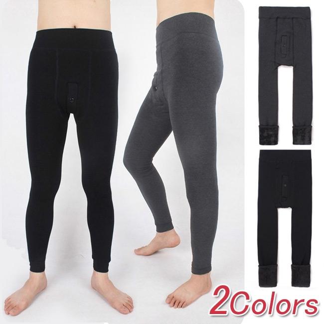 裏起毛 タイツ レギンス 前開き ボタン付き 防寒 インナー ロングパンツ あったか スパッツ 冬用 下着 保温 ストレッチ