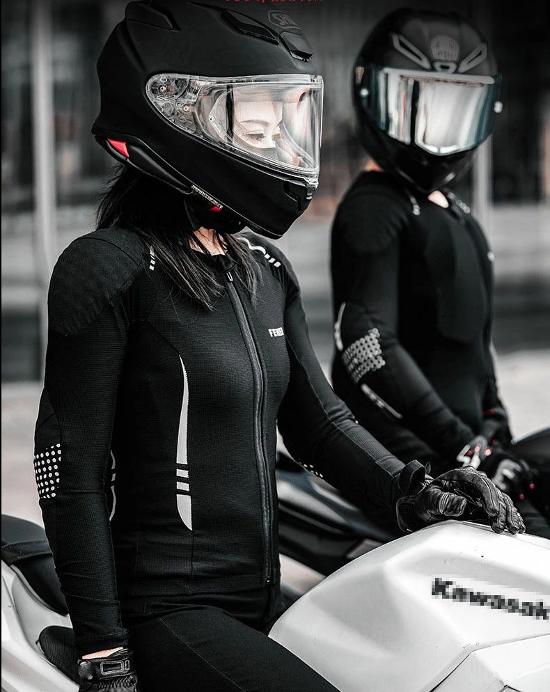 Protectors - バイクジャケット メンズ レディース 上半身用 肘、胸部プロテクター インナージャケット バイク用 ライダ