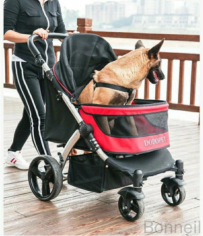 大型犬 カート ペットカート 大きめ 折りたたみ 大型犬 中型犬 多頭 頑丈 収納ポケ...