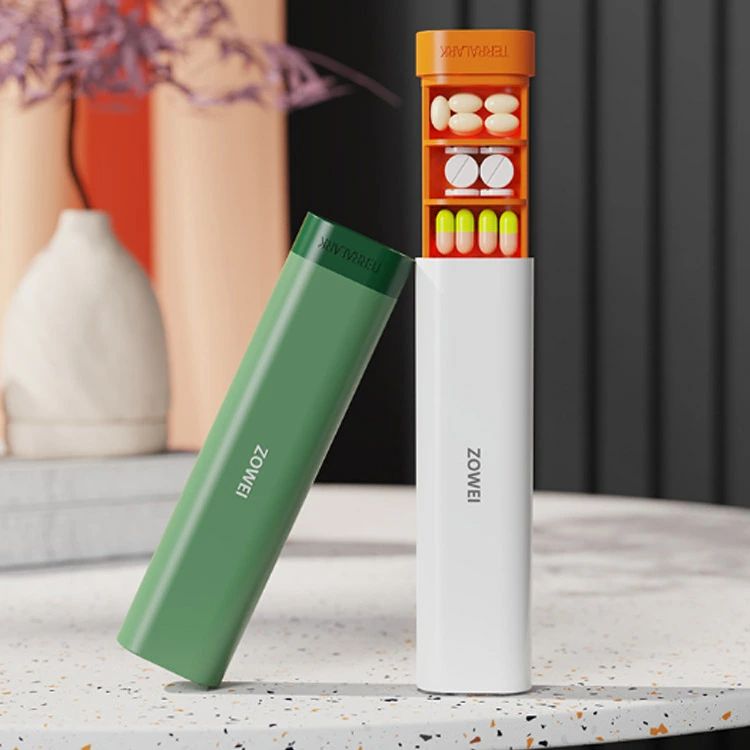 かわいい 仕切り ピルボックス 錠剤 1週間分 サプリメントケース コンパクト 薬入れ 携帯用 持ち運び ピルケース 薬ケース 飲み shin821-10026715 匠shin サンプル画像2