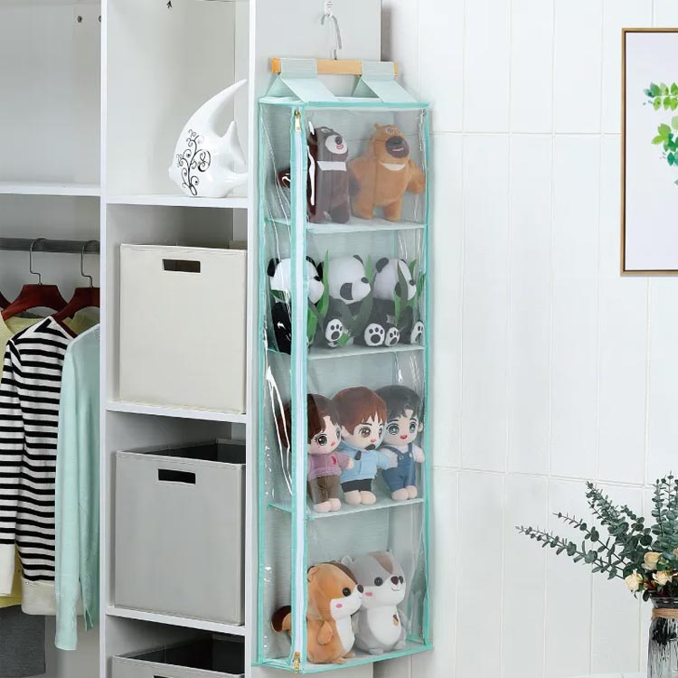 収納 おしゃれ コレクション ぬいぐるみ ウォールポケット ぬいぐるみ 収納 4段 ハ...