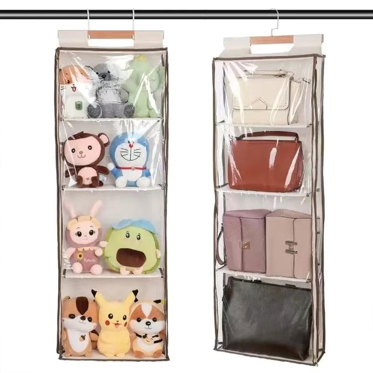 収納 おしゃれ コレクション ぬいぐるみ ウォールポケット ぬいぐるみ 収納 4段 ハ...