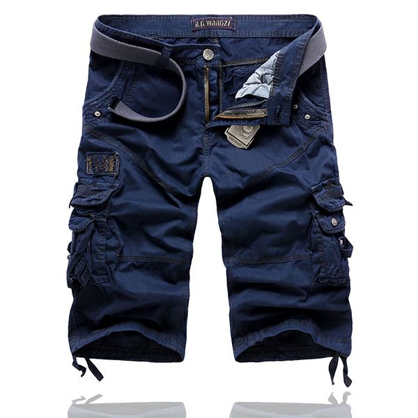 樂天商城 - ワークパンツ 5分丈 ハーフパンツ カーゴパンツ メンズ パンツ ストレッチ 膝上 ショートパンツ 半ズボン ミリタリー お兄