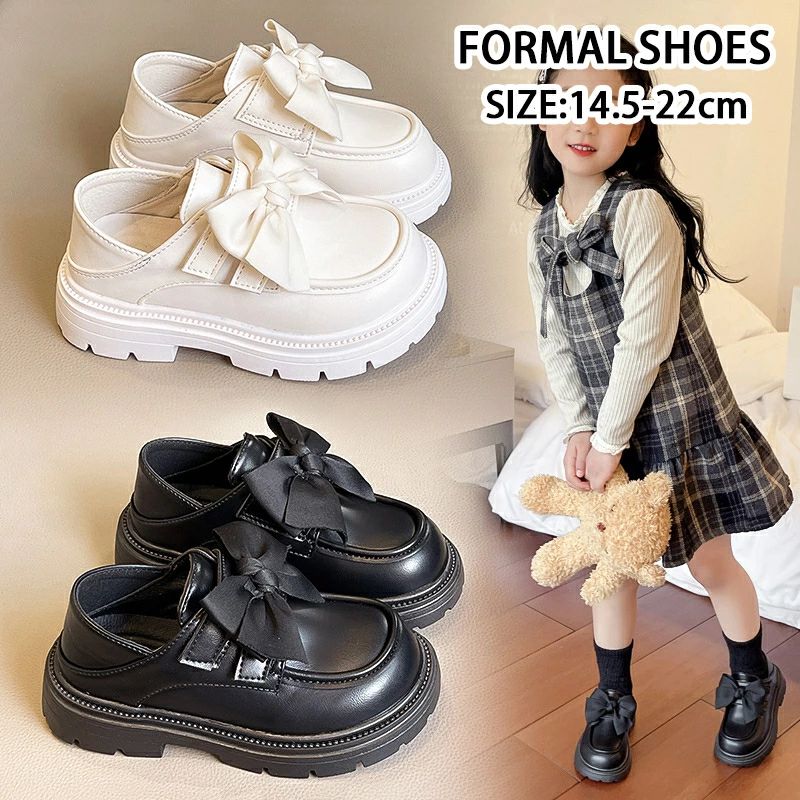 Other - 靴 女の子 リボン付き キッズ フォーマルシューズ 19 パンプス 女の子 子供 靴 プリンセス風 ローファー 学生 厚底 可愛い 履き