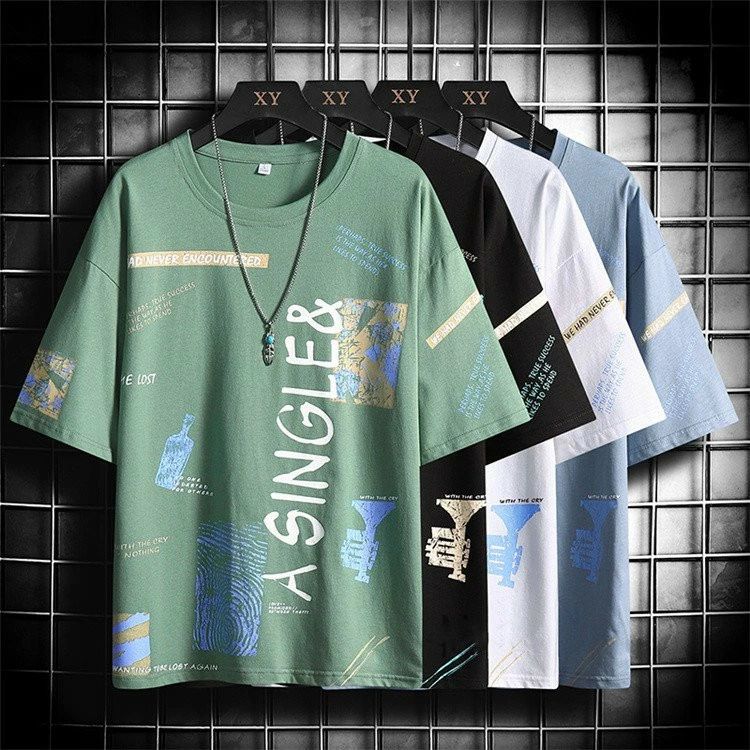 Rakuten - 半袖 メンズ カジュアルTシャツ Tシャツ カットソー 丸首Tシャツ プリントTシャツ メンズファッション