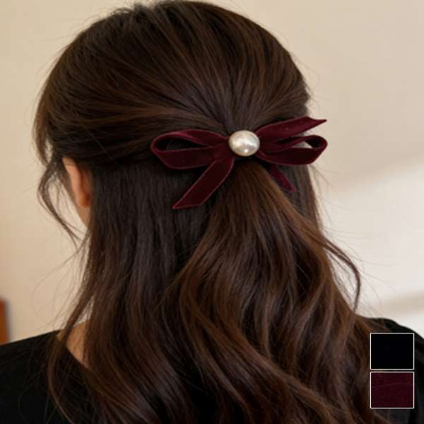 プ 清楚 まとめ髪 大人かわいい ヘアアレンジ フェミニン 簡単髪留め ヘアアクセ 韓国風 髪飾りポニーテール フェイクパール上品