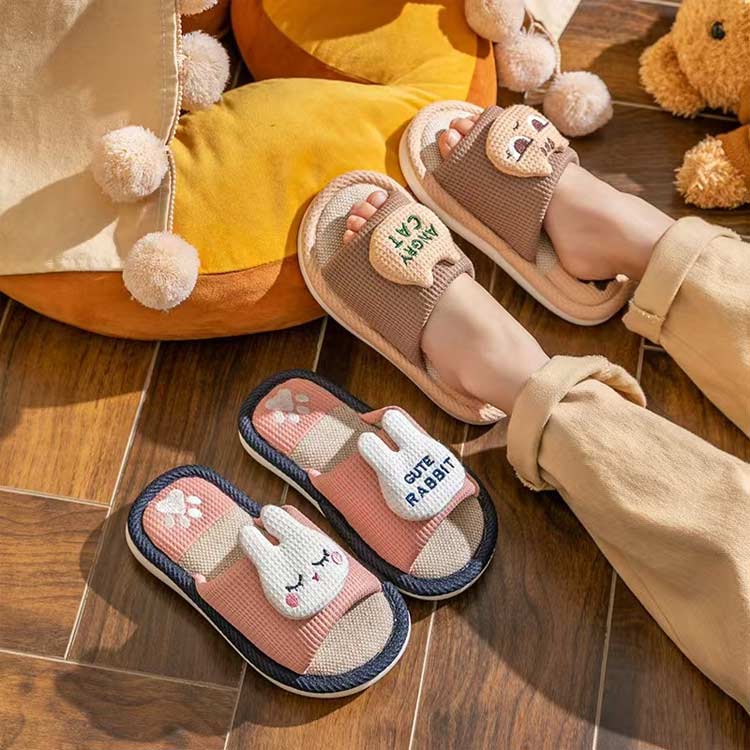夏スリッパ スリッパ 綿麻スリッパ こども 18cm 夏スリッパ 子供 15cm お揃い 洗え...
