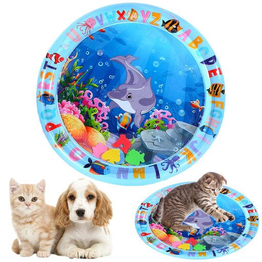 ペット用水感覚プレイマット猫犬犬用水ベッドマット小型犬中型犬猫用水プレイマット多頭飼いウォーター..