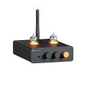 FOSIAUDIOGR40真空管プリアンプDAC付きステレオヘッドフォンアンプ3.5MMホームオーディオアクティブスピーカー/ヘッドフォン用デジタルからアナログへのオーディオコンバータープリアンプ