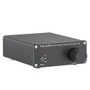 FosiAudioV1.0オーディオアンプ2チャンネルステレオHiFiデジタルアンプパワーアンプTPA3116ミニクラスDアンプ50W*2ホームスピーカー用(電源付き)(黒色)
