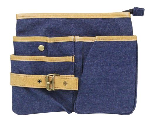 千吉(Senkichi)デニムガーデンポーチ大SDGS-2235x205x45mmファスナー付