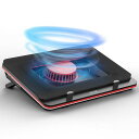 IETSGT500ノートパソコン冷却パッドパワフルターボファン(5000RPM)付きの冷却ファン冷却台急速冷却ゲーミングノートパソコン用シールフォーム3ポートUSBハブ付き風量調節可7段階角度調節可