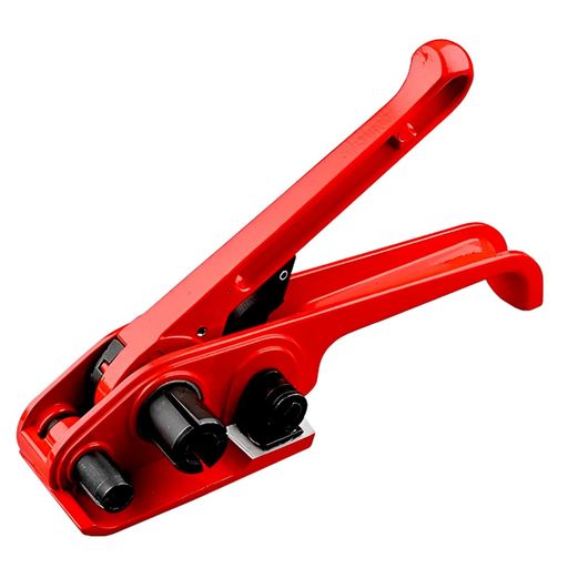 heizi梱包機手動PPバンド引締め結束機ハサミ不要梱包テープ梱包材引締機引締器梱包器カッター(レッド)