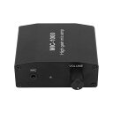 LBECマイクアンプ、DC5V3.5MMインターフェース高ゲインマイクアンプ+電源コード+ヘッドフォンケーブルオーディオ用