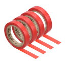 PATIKIL8Mグリップテープフィニッシングテープラケット仕上げテープ4巻PVCラケットアクセサリー粘着性シールテニス用バドミントン用レッド