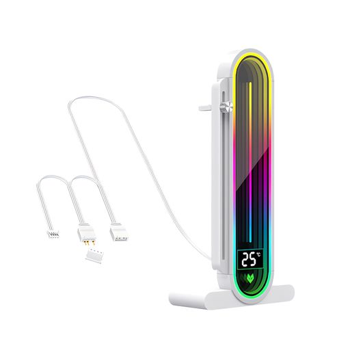 【スモールラボ】COOLMOONデジタルディスプレイスタンドケース内温度表示グラフィックボードスタンドGP..