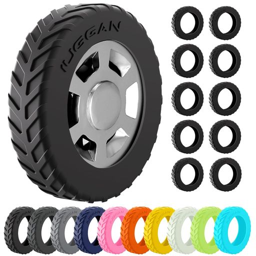 [IUGGAN]スーツケースキャスターカバー脱落防止キャリーケース静音車輪カバースーツケースタイヤカバー..