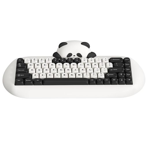 YUNZIIC68ワイヤレスメカニカルキーボードかわいいパンダ65%無線ホットスワップシリコーン人間工学ゲーミングキーボード三つモードBT5.0/2.4G/有線RGBバックライトNKROWin/Mac用 YUNZIIC68ワイヤレスメカニカルキーボードかわいいパンダ65%無線ホットスワップシリコーン人間工学ゲーミングキーボード三つモードBT5.0/2.4G/有線RGBバックライトNKROWin/Mac用