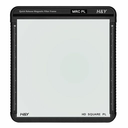 H&Y角型フィルター100mm幅PLフィルターKシリーズ100x100mmCPLマグネットフレーム付帯電防止防汚撥水防傷低反射両面コートSMPL