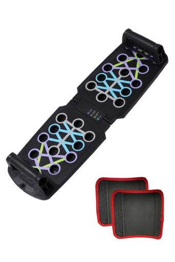 プッシュアップバーハンドルカバー付き26種類のトレーニング方法プッシュアップ腕立て伏せバー器具筋トレアームバー筋トレグッズ手首負担軽減折り畳み式大胸筋肩上腕三頭筋広背筋上…