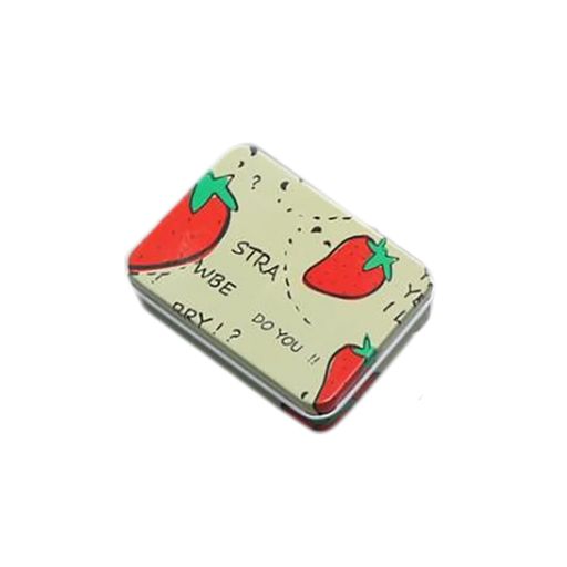 SZBミニブリキ缶缶ケース缶ブリキふた付き収納ケース小物収納小物入れ時計ケースアクセサリーソーイング雑貨入れ(2個セット)