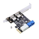 PCI-ETOUSB3.0拡張ボードBEWINNERUSB3.0拡張カードアダプタへUSB3.0増設ボード5GBPS転送速度フロント19PINインタフェース付き(2)