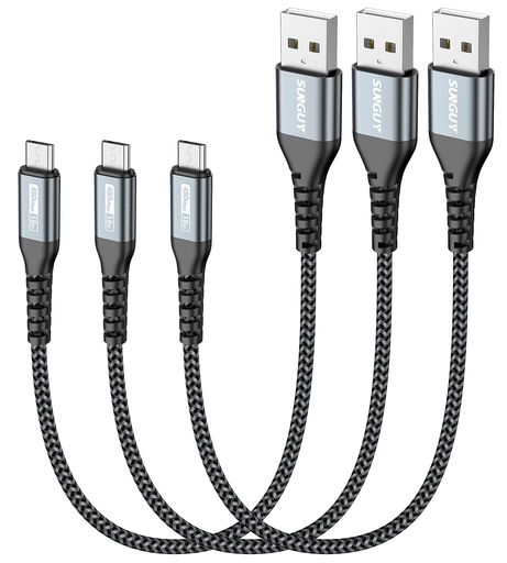 SUNGUYMicroUSB֥0.3M3ȡQC3.0/2.018W®USB2.0®ǡžޥusb֥3...