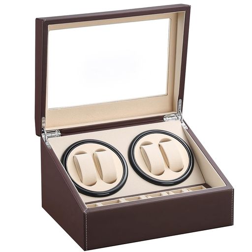 ワインディングマシーン(4本巻き+6本収納)ウォッチワインダー自動巻きワインディングマシーン日本製マ..