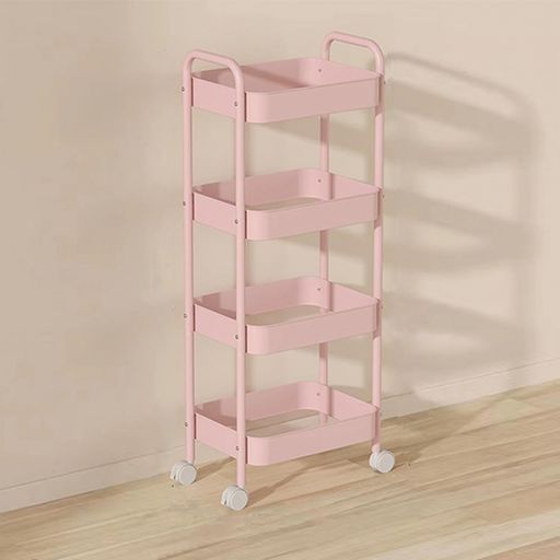 キッチンワゴンバスケットラック収納カートバスケットトローリー収納ワゴン多用途収納キャスター付き移..