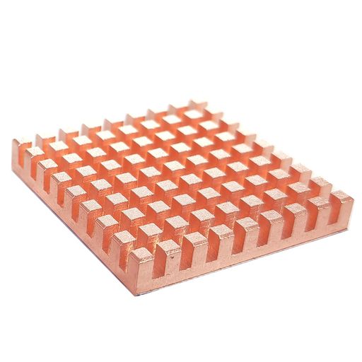 Haojiaho銅ヒートシンク40x40x6mm熱伝導性粘着シート付き熱暴走対策ヒートシンク銅CPUICチップ回路基板..