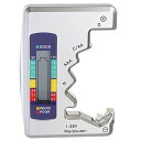 Bestgle電池チェッカーデジタルバッテリーチェッカー電源不要LCD液晶画面バッテリー残量テスター電池残量測定器バッテリーチェッカーコイン電池が測れる電池チェッカーボタン電池使い…