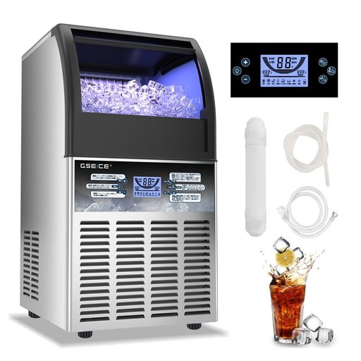 GSEICE100V1日30KG製氷機業務用キューブアイス高速製氷機コンパクト省エネ節水水道水/ボトルドウォータ..