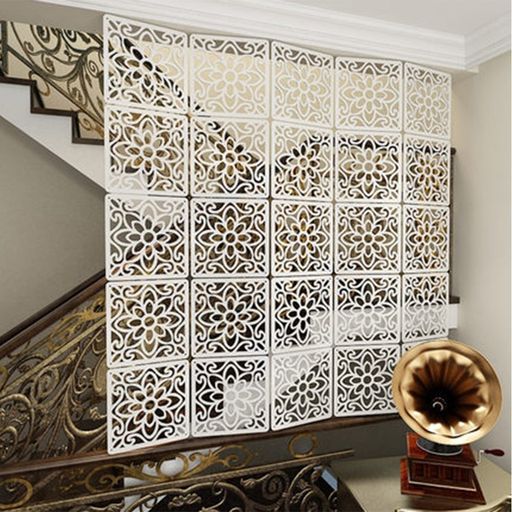 YIZUNNU12片セットパーテーション高さ29cmx幅29cmアジアン和室/洋室オフィス間仕切り衝立おしゃれはくしょく