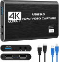4KHDMIビデオキャプチャカードUSB3.01080P60FPSビデオレコーダーキャプチャカードストリーミングゲームや放送用SWITCHPS4PS5PS3XB...