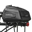 ROCKBROS自転車リアバッグキャリアバッグ大容量9Lハードシェル系防圧耐摩耗性防水カバー付きショルダーベルト付属取り付け簡単夜間反射バイクラックバッグロード...
