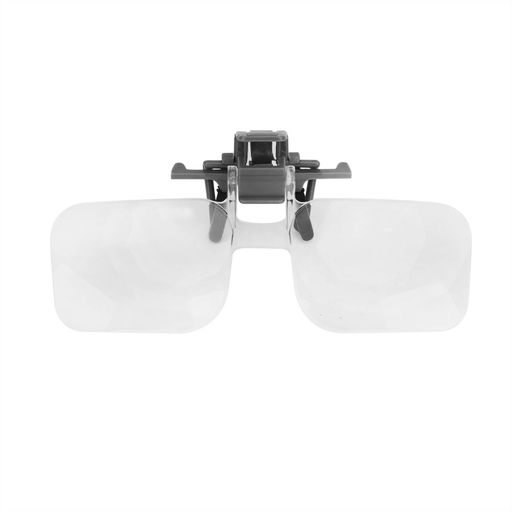 ルーペメガネ2倍ルーペめがね拡大鏡虫眼鏡クリップ式メガネルーペ持ち歩き跳ね上げルーペ遠近併用虫観..