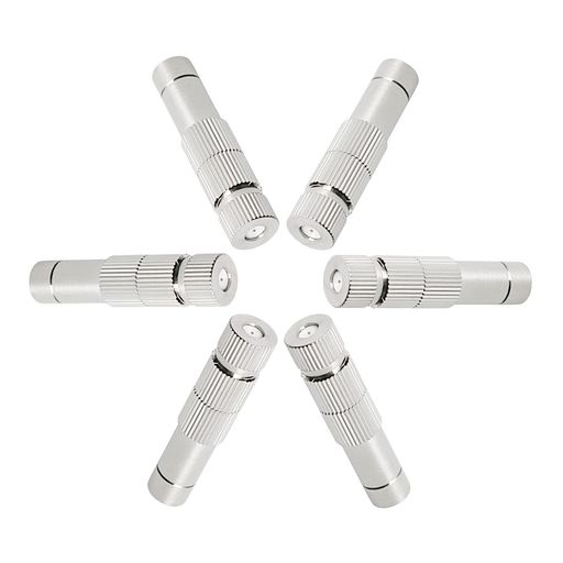 Aopin8mmミストノズル銅調整可能水流クイックコネクタ0.8mm/0.03”屋外冷却、庭の灌漑、噴水、温室用の..