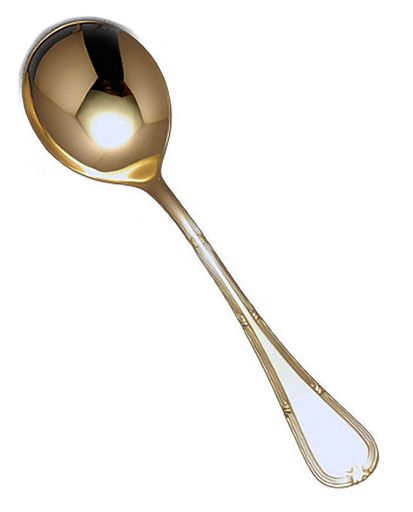 eve-modeTRIO18-8ラルゴデザートスープスプーン金メッキ仕上げ